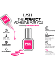 PINK ADHESIVE LASHES