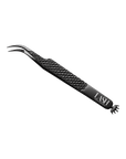 Volume Diamond Grip Gun Metal Finish Tweezer | The Crown Collection