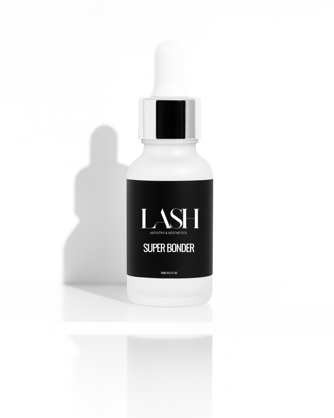 Bottle of LASH Super Bonder on a white background