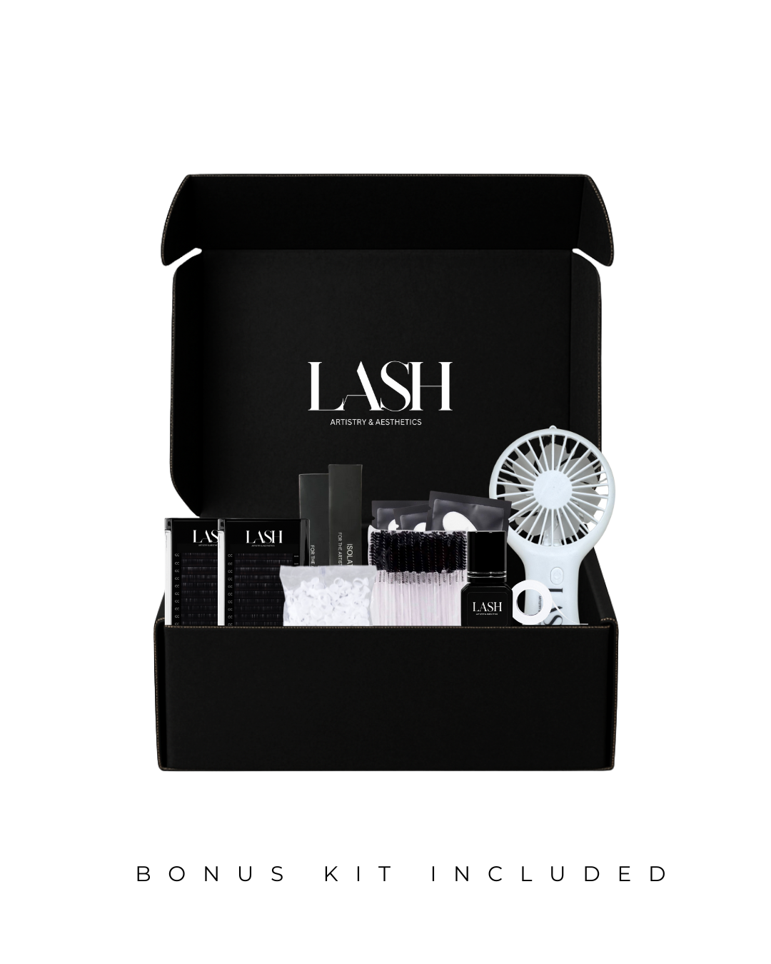 STARTER LASH KIT INCLUDED WITH ONLINE LASH ACADEMY CERTIFIED LASH ARTIST TRAINING 