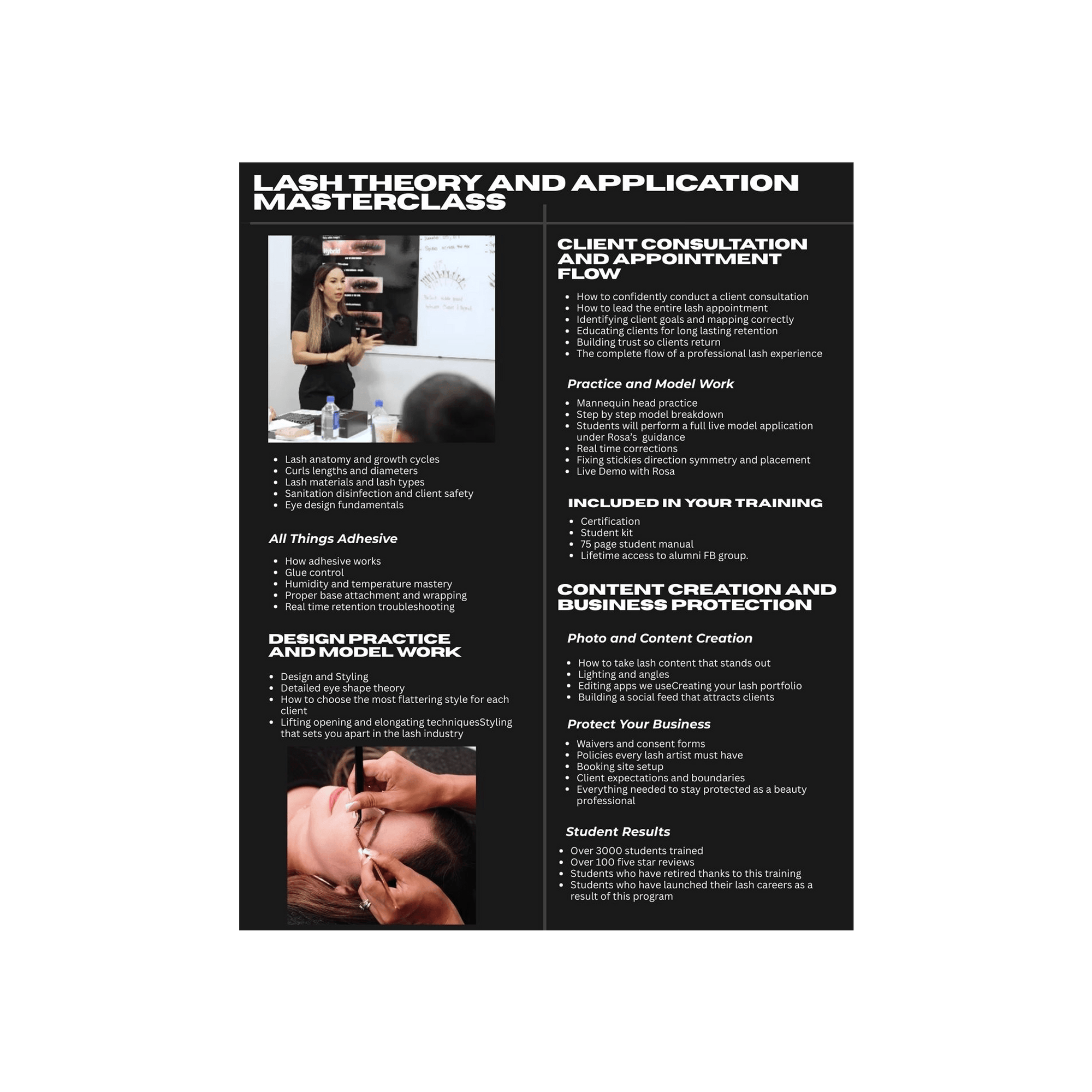In-Person Education | 2-Day Beginner Lash Training | EARLY BIRD