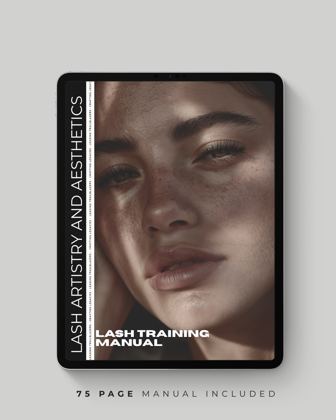 Lash training manual included in online lash certification program