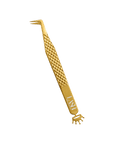 90° Volume Tweezer Diamond Grip  Gold Finish |The Crown Collection