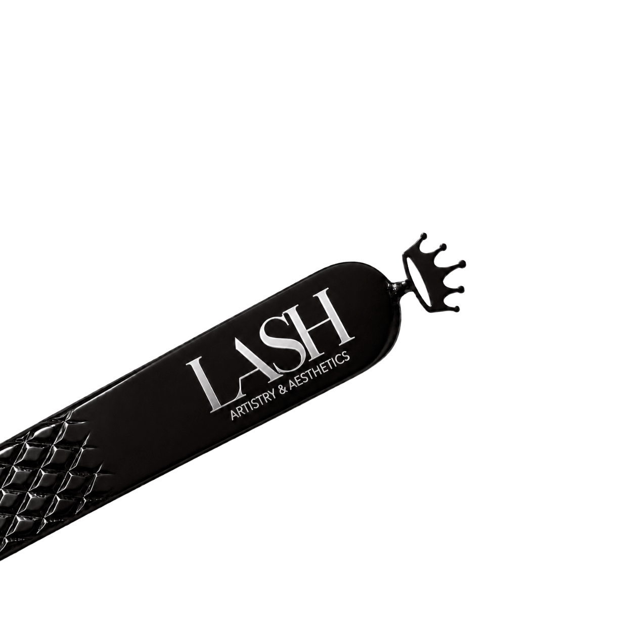 Volume Diamond Grip Gun Metal Finish Tweezer | The Crown Collection