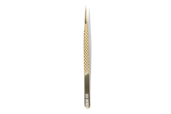 CEO ENERGY Precision Straight Tweezer Gold